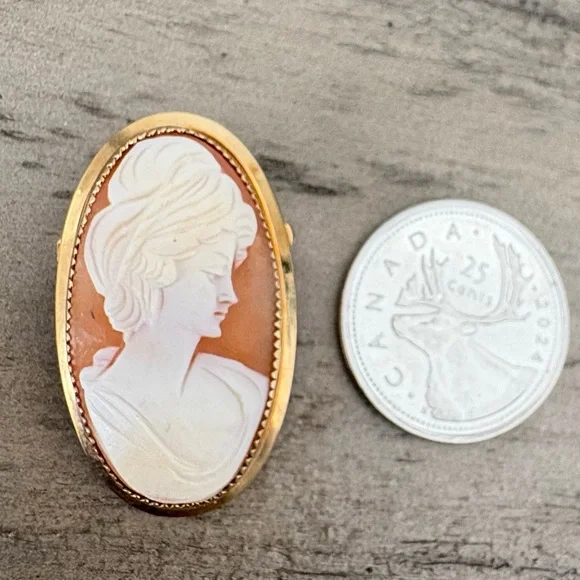 Vintage Catamore 12 Carat Gold Filled Cameo - Picture 6 of 8